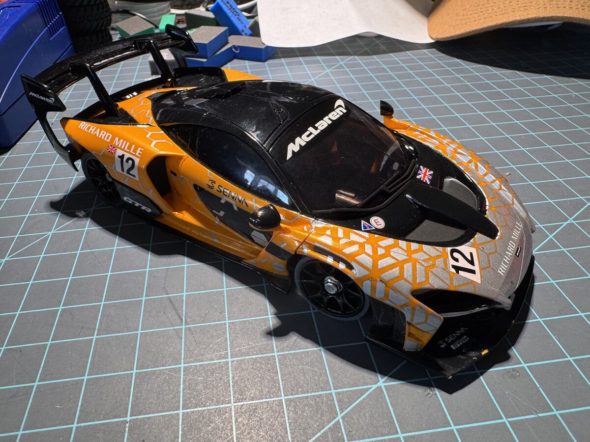 Close-up of the McLaren Senna GT3